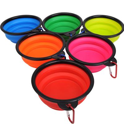 China Factory Sustainable Wholesale Can Customize Portable Dog Bowl Silicon Pet Bowl for sale