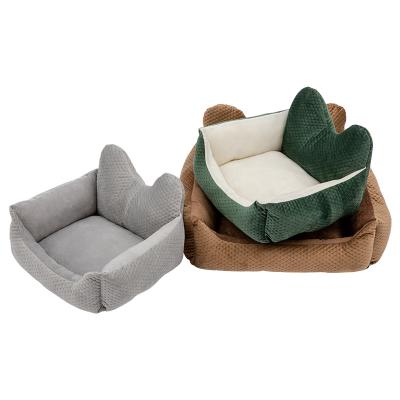 China Amazon Warmer Sells Plush Warm Waterproof Pet Nests Warm Dog Nests Cat Nests Creative And Fashionable Winter Pet Nests for sale