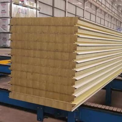 China Pu Foam Glass Wool Soundproof Sandwich Panel Lightweight en venta