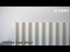 Corrugated Profiled Steel Sheet Galvanized Cladding High Strength For Roofing