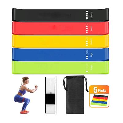 China Fitness Equipment Fitness Equipment Yoga Squat Ring Latex Hip Resistance Band Elastic Slim Ring for sale