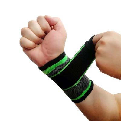 China Adjustable Elasticity Wrist Brace with Adjustable Straps for Basketball Nylon Elastic Wristband Support for sale