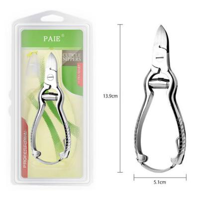 China Safe Toe Nail Clipper Professional Nail Cutter Stainless Steel Nail Cuticle Nippers for sale