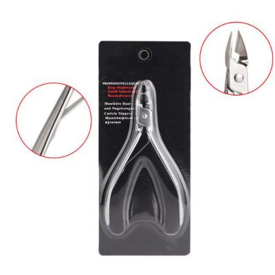 China Safe Cheap Simple Stainless Steel Spring Nail Trimmer Cuticle Nippers for sale