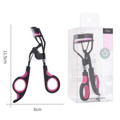 China Professional Purple Non-Specific Custom Eyelash Curler With Silicone Pad for sale