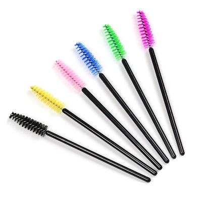 China Wholesale Beauty Care Make Tools 50pcs Multicolor Disposable Eyelash Brush Mascara Wand Applicator Extension for sale