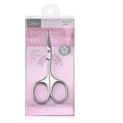 China Eyelash Grafting Stainless Steel Safety Round Nose Hair Eyebrow Scissors Fast Shipping Inventory for sale