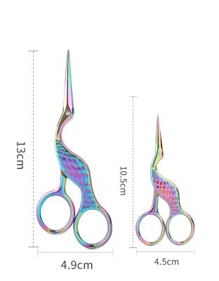 China Stainless Steel Easy Vintage Stork Sharp Embroidery Handmade Classic Sewing Scissors for sale