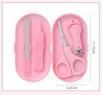 China Daily Nail Care 4 Pieces Set Wholesale Baby Nail Clippers Set Children Safety Care Nail Cutter Scissors for sale