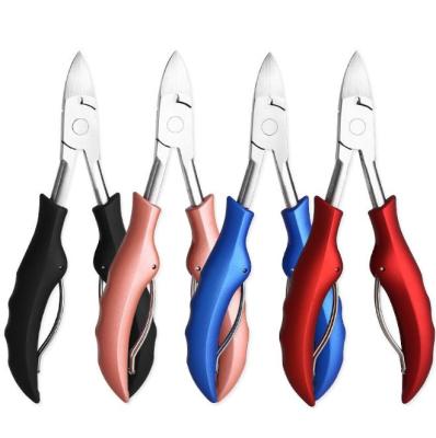 China ABS Fine Smooth Toe Nail Clippers Cutters Cutter Handle for Thick Nails and Stubborn Toenails for sale