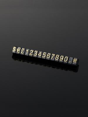 China Small Digital Price Tag Cube 5x3mm Jewellery Display Price Tags For Bracelets for sale