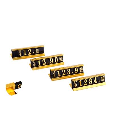 China Jewelry Number Plate Label Tag Embossed Digital Tags For Hotels Garments Shoes Bags for sale