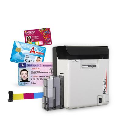 China Máquina de impresión de tarjetas de identificación de doble cara Impresora de tarjetas de retransferencia de 600 Dpi en venta