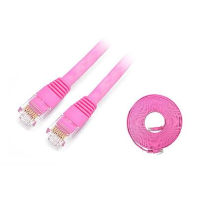 China Communication Cat5e Cat6 Cat6A UTP Flat Unshielded Network Patch Cord 150cm for sale