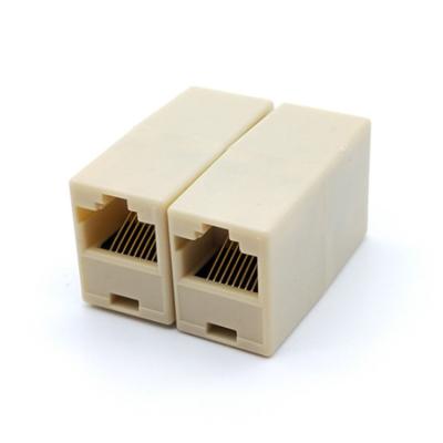 China audio & Cat5E Cat6 Network Cable Female Connector LAN Cable Extension RJ45 Video Coupler for sale