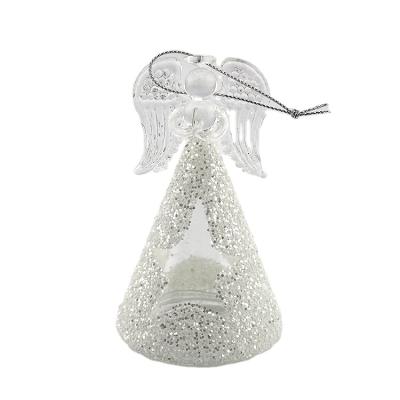 China Glass Angel Christmas Ornaments Wholesale Christmas Decorations Factory Direct Sale Design Handblown Holiday Decoration Beautiful for sale