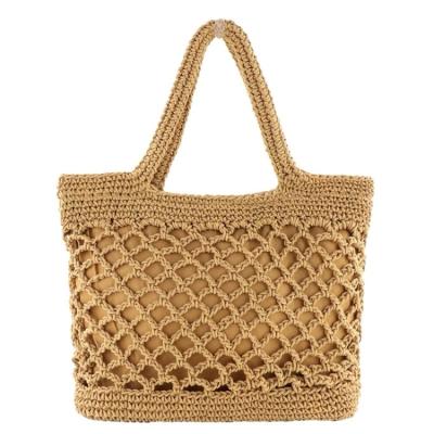 China New Designer High Quality Cotton Rope Handmade Ladies Handbags Bag Crochet Shopping Bag With Large Capacity For Women for sale