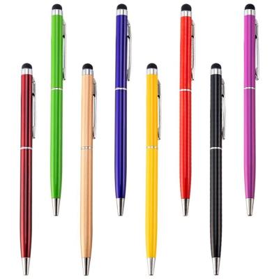 China Soft Writing Novelty New Design Screen Touch Pen With Logo Stylus Touch Cheap Promotional Pen 2 In 1 for sale