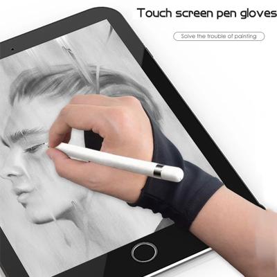 China Fashion Anti Touch Pad Palm Rejection Two Fingers Gloves Suitable For iPad Pencil Apple Tablet Microsoft iPad for sale