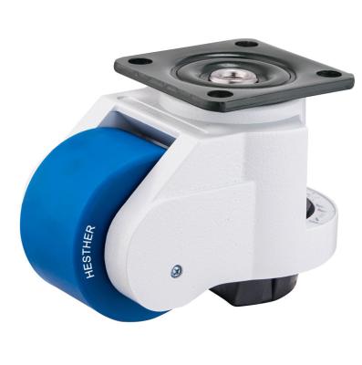 China Retractable Height Caster Height Adjustable Caster 1.5 Ton Heavy Duty Caster Wheels for sale