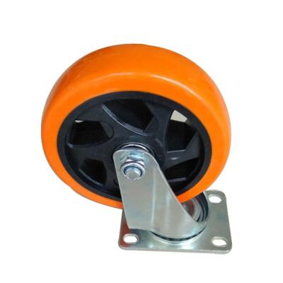 China 120kg Load Capacity Caster Wheel 125mm Rigid Medium Duty 5 Inch Caster Wheels for sale