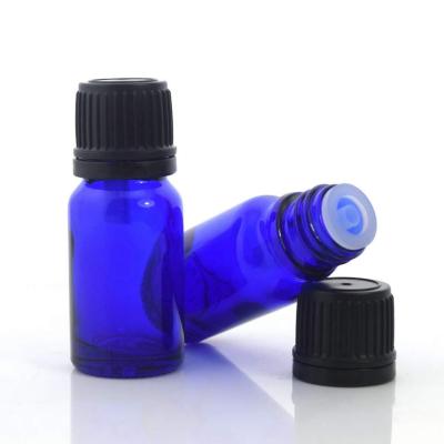 China Personal Care Cobalt Blue Glass Bottle For Essential Oil Empty Refillable Vials With Orifice Reducer Dropper Euro Perfume Liquid Dispenser for sale