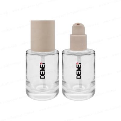 China Winpack Basic Glass Cosmetic Empty Bottle With Custom Logo With Bare Pump for sale