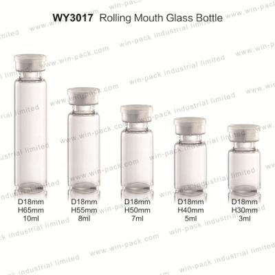 China Personal Care Hot Clear 10ML Injection Vial 10CC Glass Bottle With Different Color Cap for sale