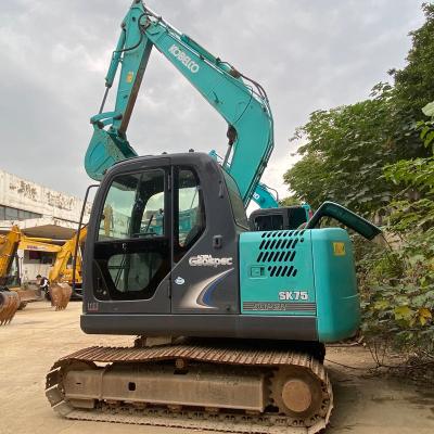 China Excavadoras Escavator Used Realtime Used Kobelco SK75 Crawler Excavator Data Display Kobelco SK75 Excavator For Hot Sale for sale