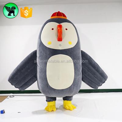 China HD Printing Oxford Cloth Stage Performance Walking Inflatable Penguin Customized Moving Penguin For Event A5429 for sale