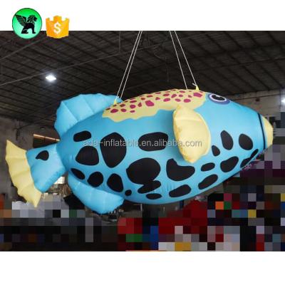 China Customized Event Inflatable Fish 2m Inflatable Club Club Party Hanging Inflatable Fish Character Tropical Fish A7369 for sale