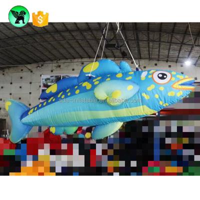 China Club Stage Inflatable Decoration Inflatable Fish Customized 2m Inflatable Bar Event Fish For Party A7370 for sale