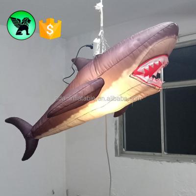 China Inflatable Shark For Party Event Ceiling Inflatable Shark Customized 2m Inflatable Hanging Decoration Shark For Party A6688 for sale