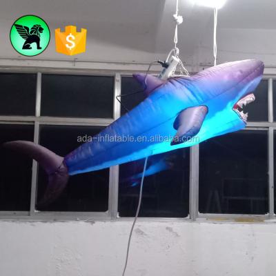 China Customized Inflatable Decoration Shark 6.56ft Event Character Shark Ceiling Shark Inflatable Character A6686 for sale