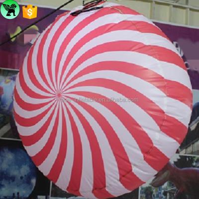 China Customized Event Party Candy Inflatable PVC Tarpulin Cloth 1m Stage Decoration Candy With LED Light A8173 for sale