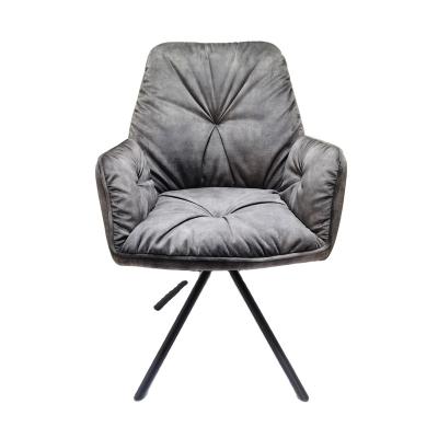 China Hot Selling Slipcovered High Back Upholstered Chair Velvet Fabric Comfortable Armchair for sale