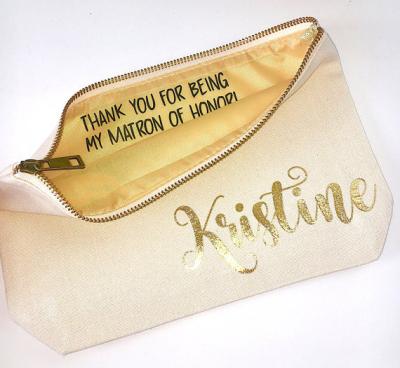 China Canvas makeup bag canvas makeup bag, personalized bag for sale