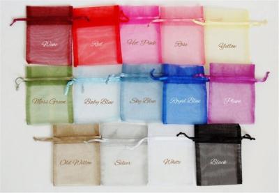 China Sheer Recyclable Glitter Snow Organza Pouch Bag Packaging/Saint Valentine's Day Gift Organza Bag/Candy Bag for sale