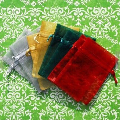 China Recyclable High Quality Pure Color Organza Bag , Cheap Gift Bags for sale