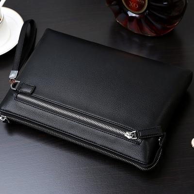 China Clutch Bag Cross Pattern Leather Wallet Bag /Fashion Men's Wallets Bag With Zipper / For Silly Smile Gentleman Stylish Handbag for sale