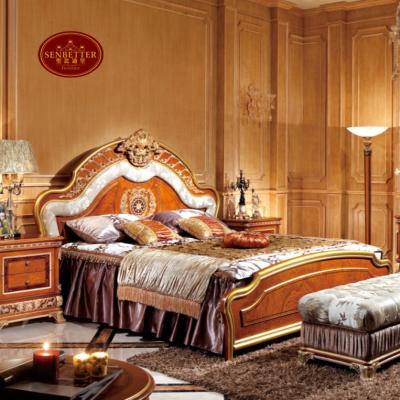 China 0062 Modern And Luxury Antique Royal Wooden Bedroom Italy Bedroom Furniture Design Bedroom Furniture for sale