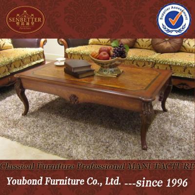 China 0051Guest Room Sofa Table Solid Wood Center Design, American Style Wooden Tea Table for sale