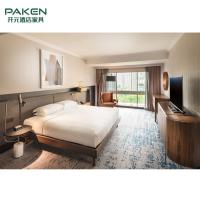 China Sistemas elegantes simples de los muebles del OEM Ash Solid Wood Hotel Bedroom en venta