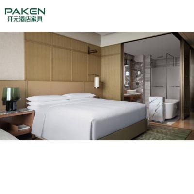 China Hotel Paken Melamine Solid Wood Bedroom Sets for sale