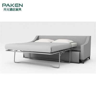 China Drie Twee Seater Sofa Bed With Folding Metal Kader Te koop