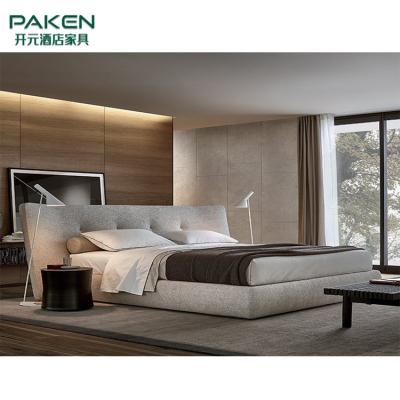 China Cama sucinta del estilo del diseño popular modificar los muebles modernos del dormitorio para requisitos particulares de los muebles del chalet en venta