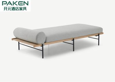 China Minimalistisch de Steunkussen van Sofa Bed Wooden Frame Removable van het Daghotel Te koop