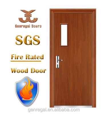 China Swing BS Certificate Fire Rated Door With Vision Panel for sale