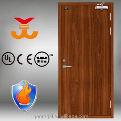 China UK BS476 Swing Certificate Wood Fire Rated Doors for sale