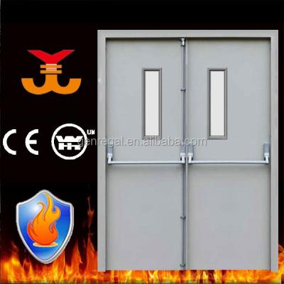 China Swing Emergency 60mins 90 Mins Vision Glass Panel Anti Fire Door for sale